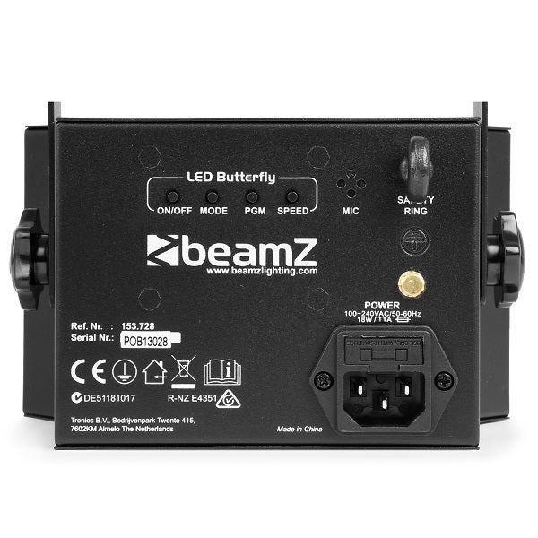Beamz LED Butterfly with Strobe - Image 3