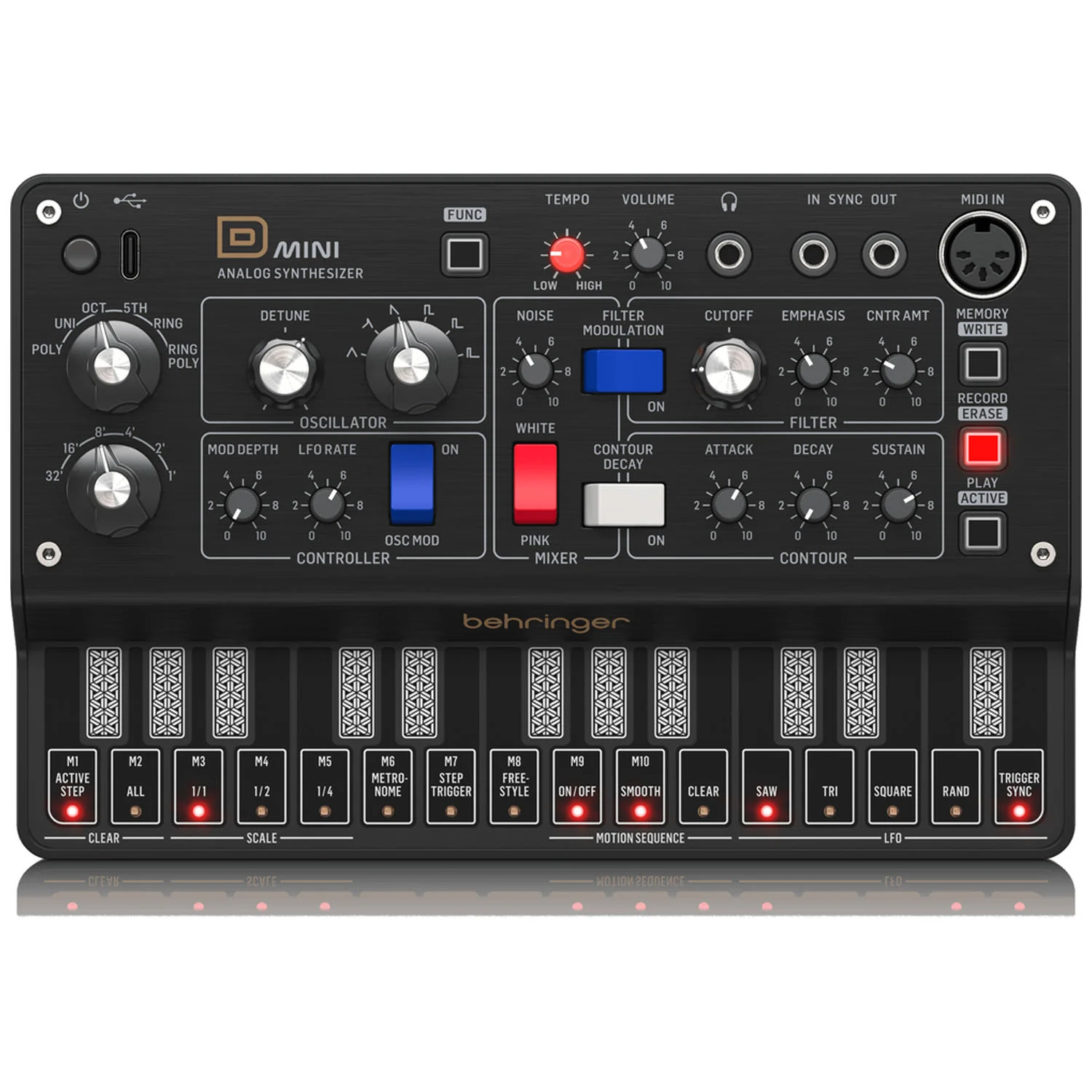 Behringer D Mini Portable Analog Synthesizer