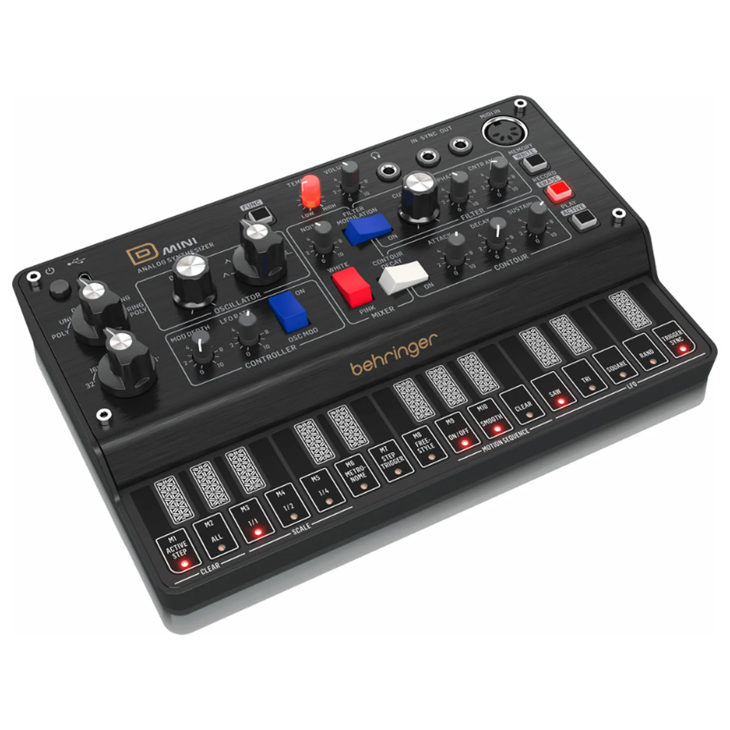 Behringer D Mini Portable Analog Synthesizer - Image 3