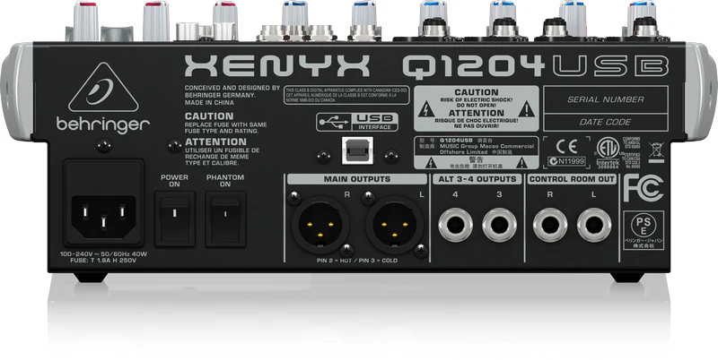 Behringer Q1204USB Mixer - Image 4