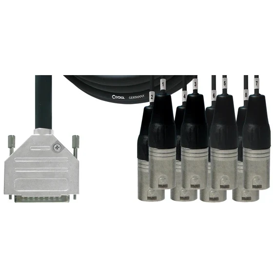 Cordial Essentials D-Sub to 8 x XLR Male - 3m