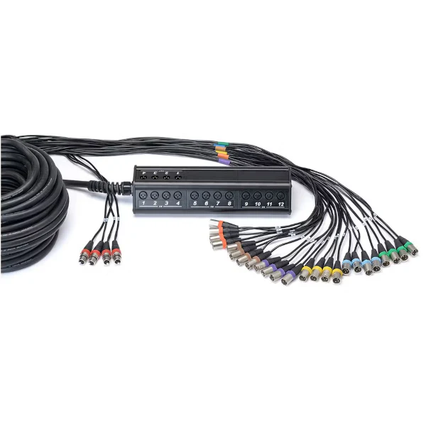 Cordial Multicore Pigtail XLR REAN 24 Input x 4 Output - 30m