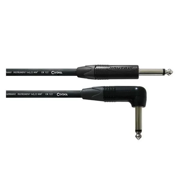 Cordial Select Instrument Cable Right Angle 9m