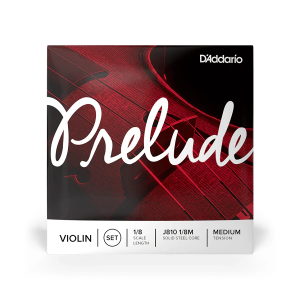 D'Addario Prelude Violin Strings Set - 1/8 Medium