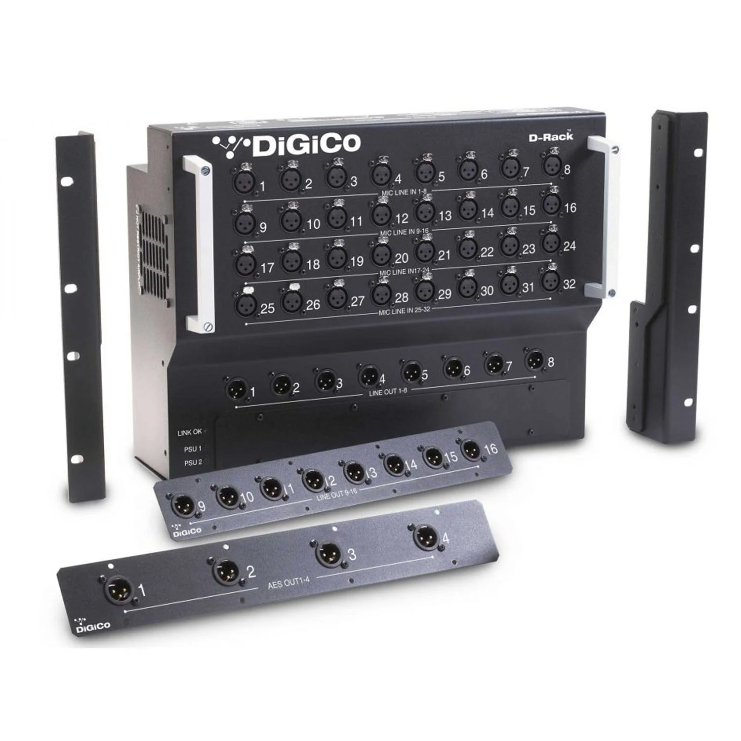 DiGiCo D-Rack 2PSU with Extra 8-channel Output Card (Pre-Owned)