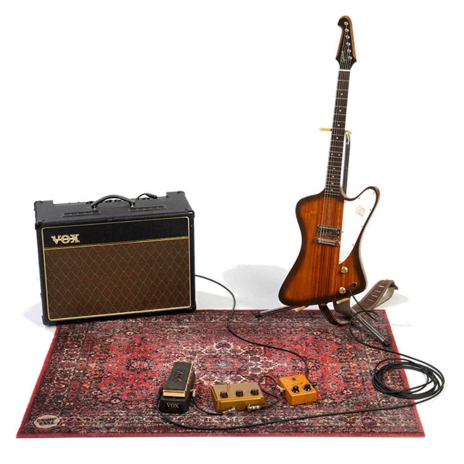 DRUMnBASE VP130 Original Red Stage Mat - 130x90cm - Image 4