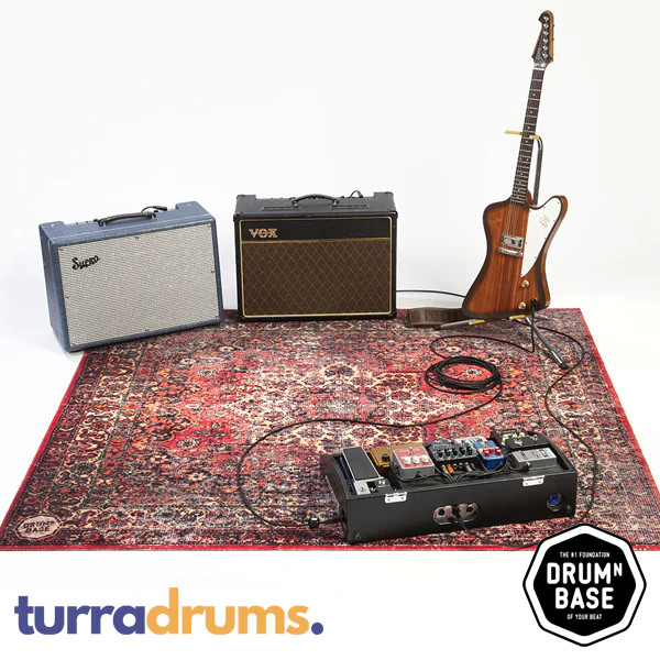 DRUMnBASE VP225 Original Red Stage Mat 185cmx160cm - Image 4