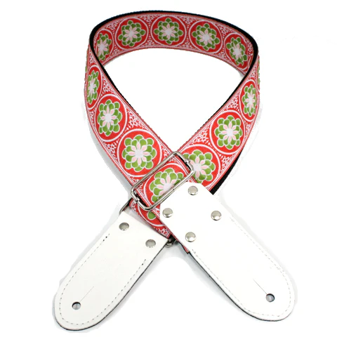 DSL Jacquard Weaving Strap - Flower Green