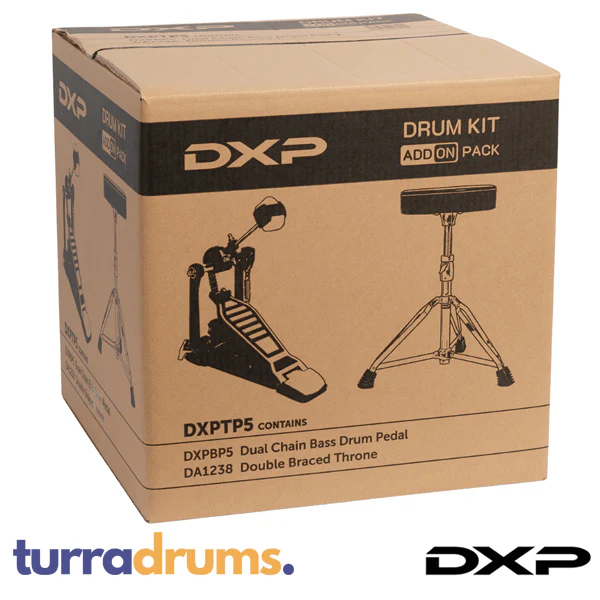 DXP TP5 Drum Kit Add-On Pack - Includes Bass Drum Pedal & Throne (DXPTP5) - Image 4