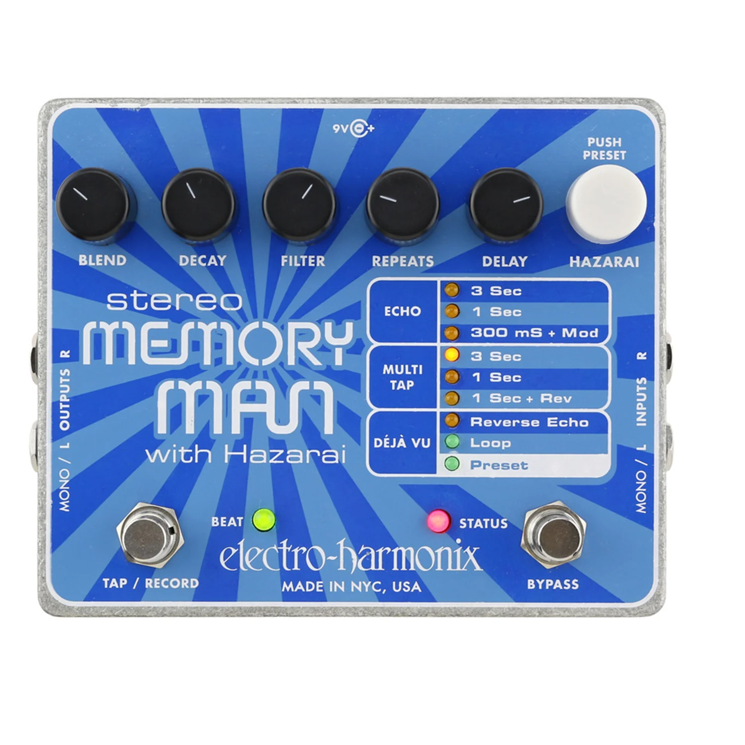 Electro-Harmonix Stereo Memory Man with Hazarai - Image 2