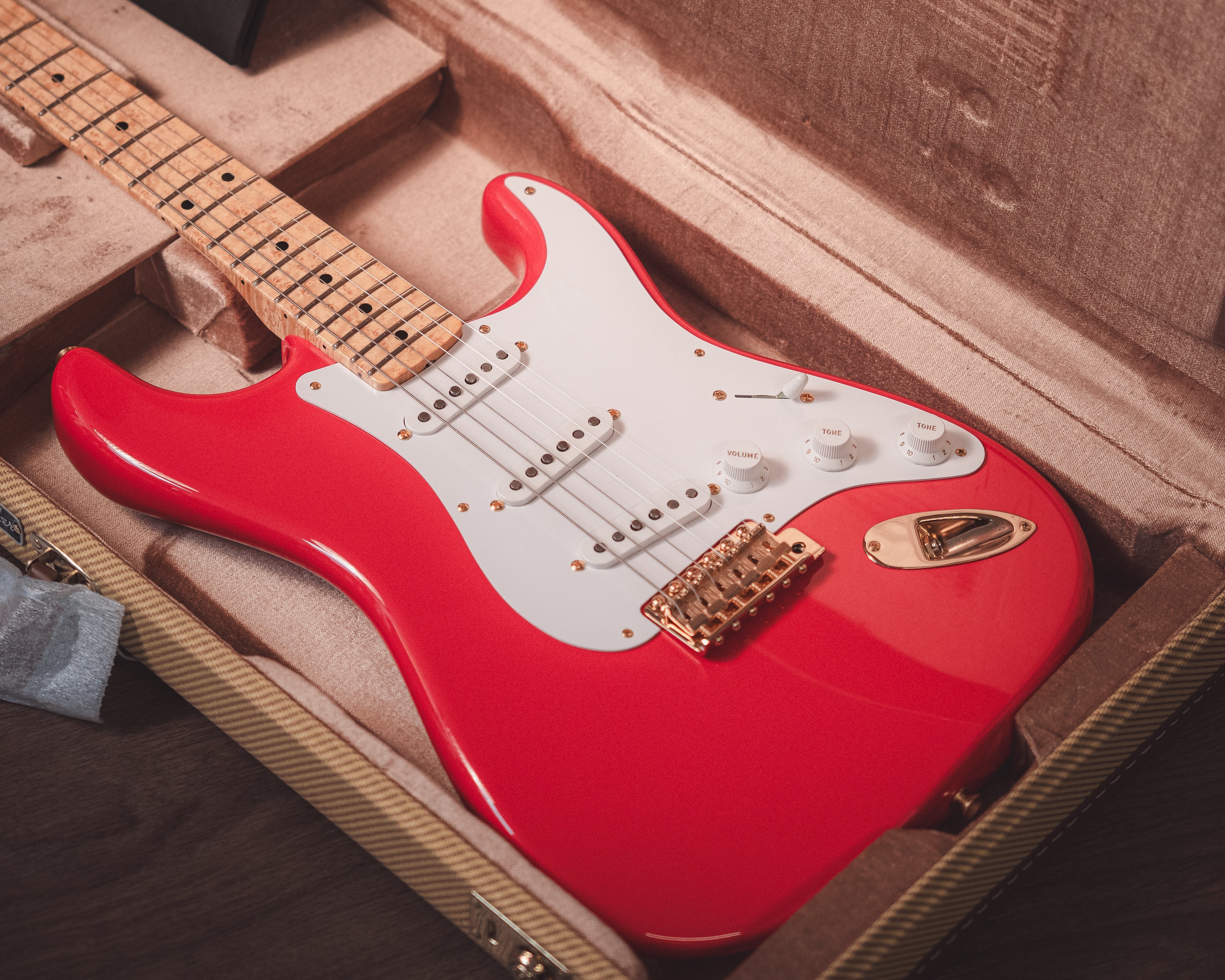 Fender Custom Shop Masterbuilt Greg Fessler 1950s Stratocaster AAAA Birdseye Maple Neck NOS - Fiesta Red - Image 5