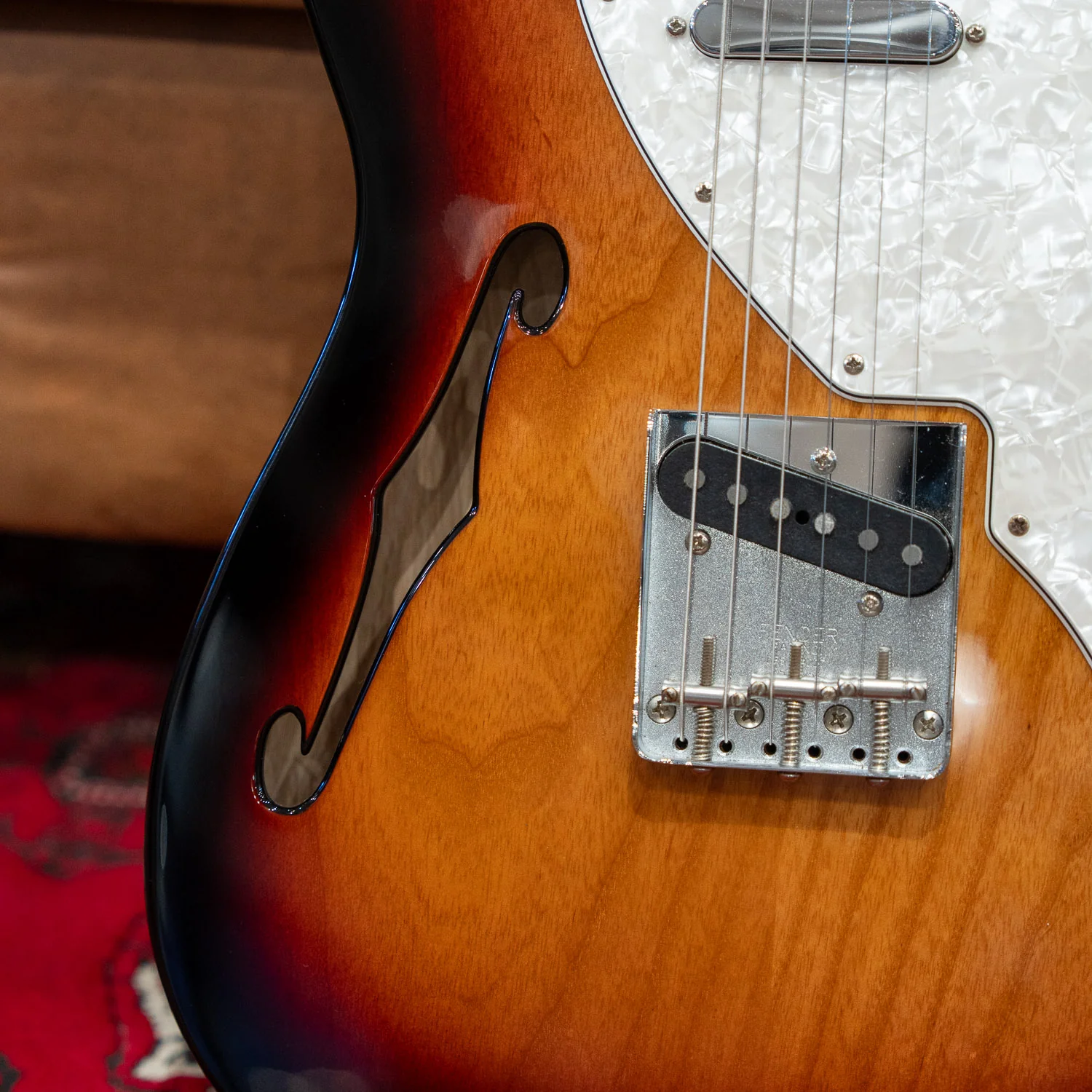 Fender Vintera II '60s Telecaster Thinline - 3 Tone Sunburst (Pre-Owned) - Image 6