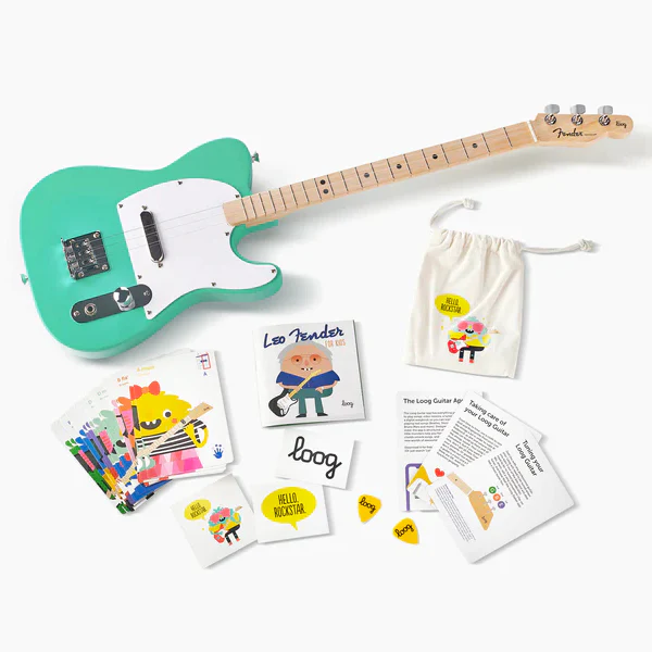 Loog Fender X Telecaster - Surf Green - Image 5
