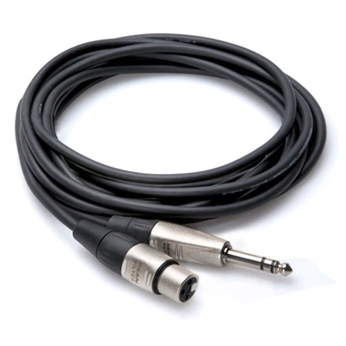 Hosa HXS005 1/4 Inch TRS to XLRF Pro Balanced Interconnect Cable 5ft