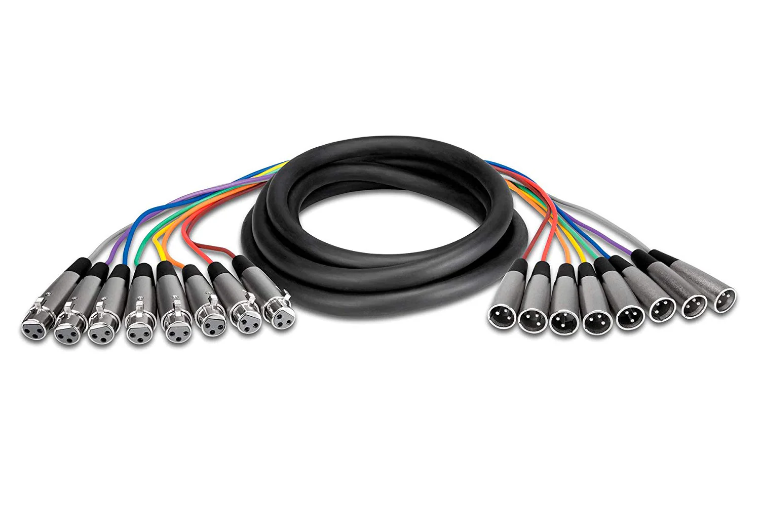 Hosa XLR805 8-way XLR to XLR Balanced Snake 5m