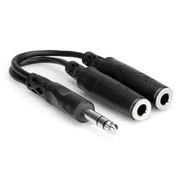HOSA YPP-118 - Y Cable, 1/4 in TRS to Dual 1/4 in TRSF