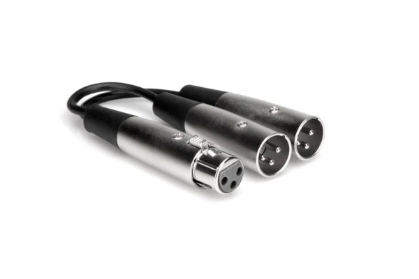 Hosa YXM121 XLR Y-Cable 6 Inch - Image 2