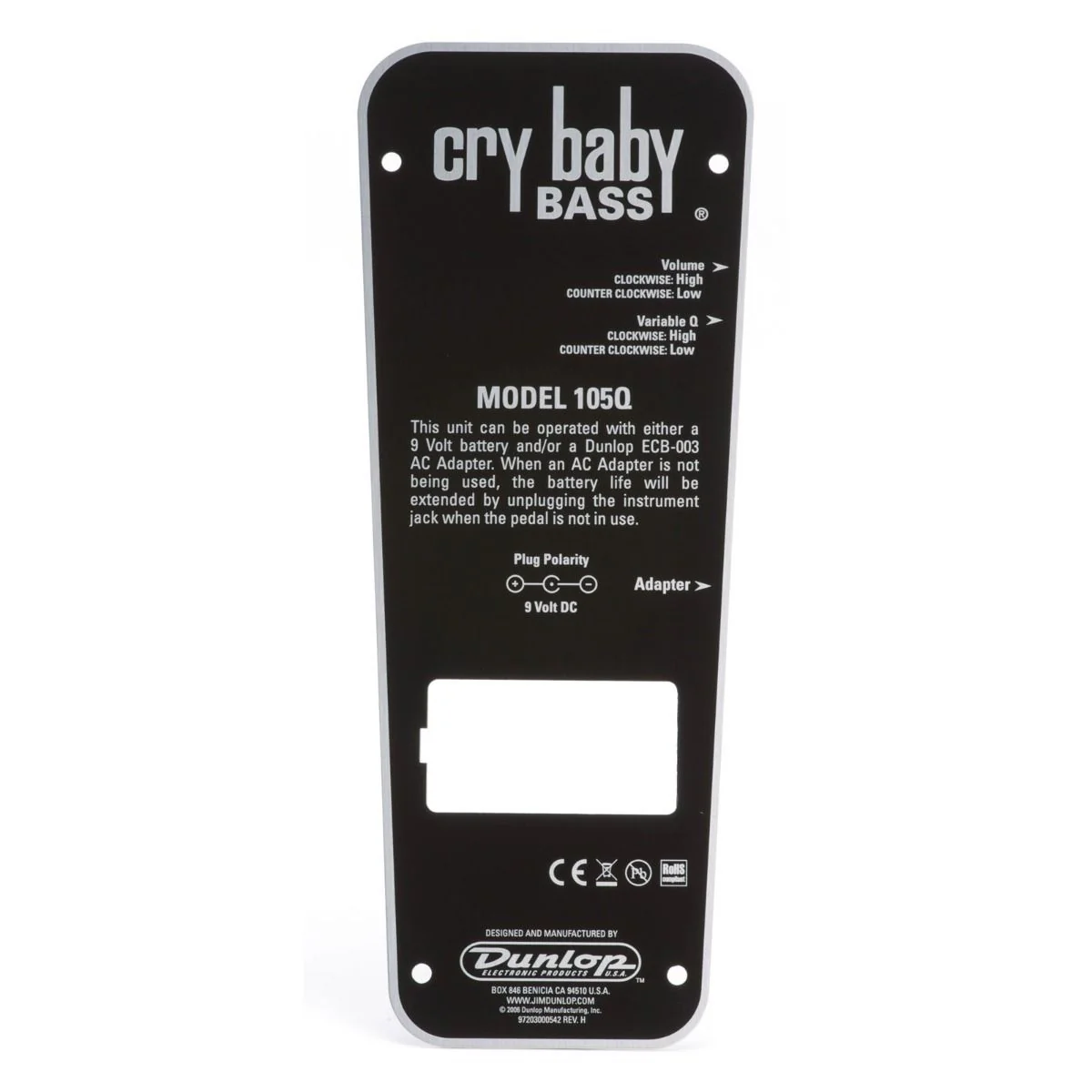 Jim Dunlop Crybaby Bass Wah Q105 - Image 3