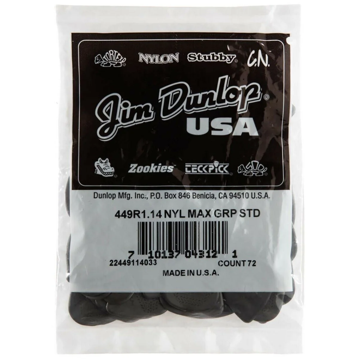 Jim Dunlop Max Grip Nylon 1.14 - 72 Pack - Image 2