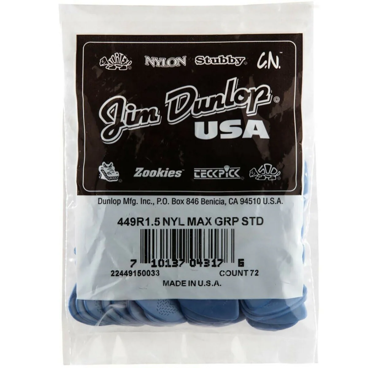 Jim Dunlop Max Grip Nylon 1.5 - 72 Pack - Image 3