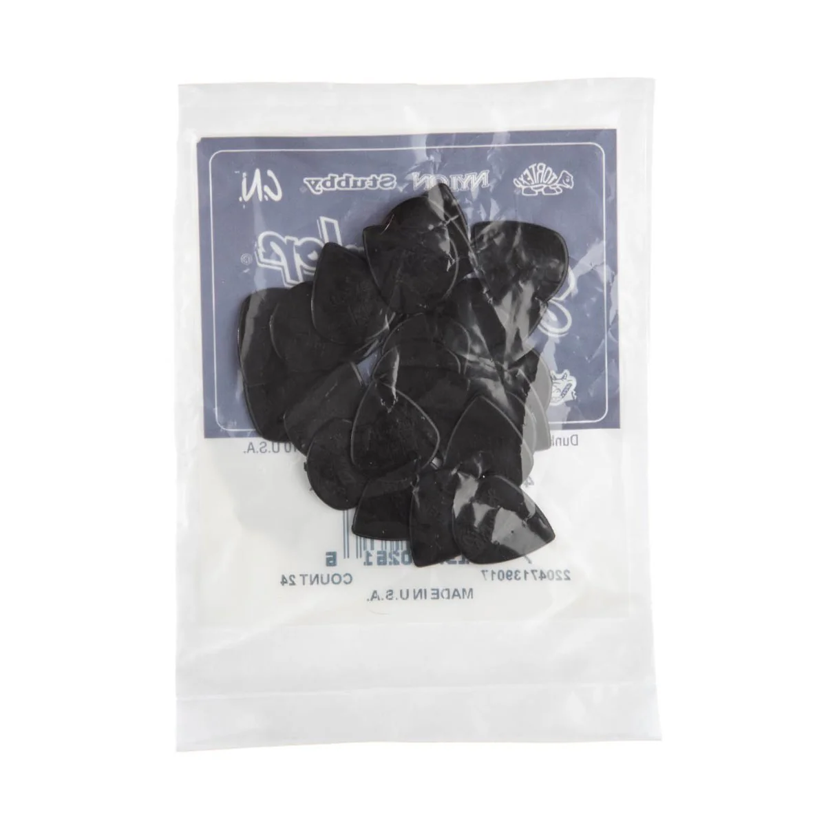 Jim Dunlop Nylon Jazz III Black Guitar Picks Bulk 24 Pack - Image 4