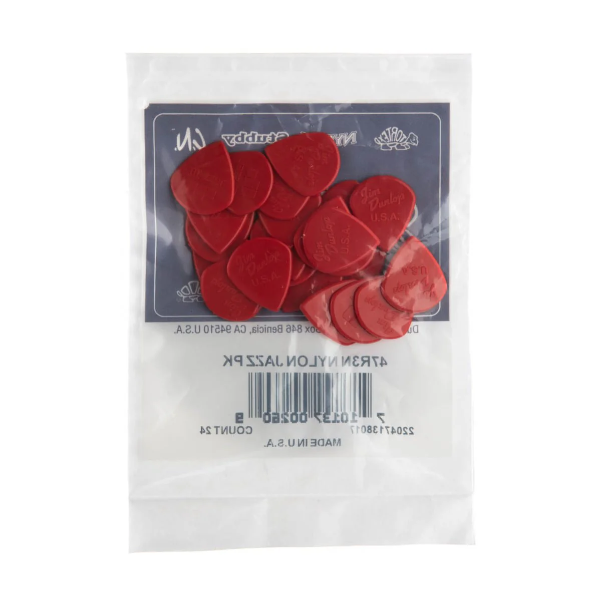 Jim Dunlop Nylon Jazz III Guitar Picks Bulk 24 Pack - Image 4