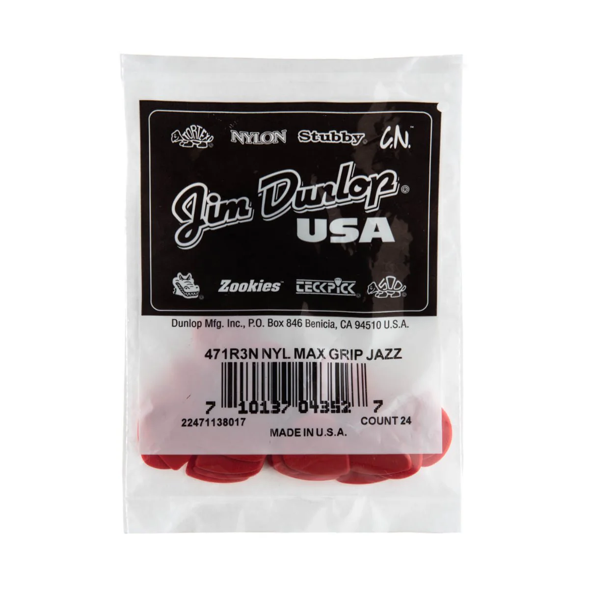 Jim Dunlop Nylon Jazz III Max Grip - 24 Pack - Image 3