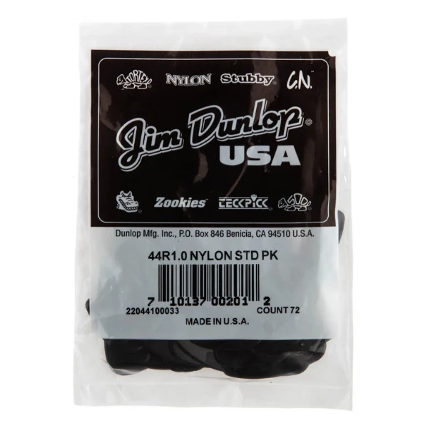 Jim Dunlop Nylon Standard Guitar Picks 1.00mm Bulk 72 Pack - Image 3
