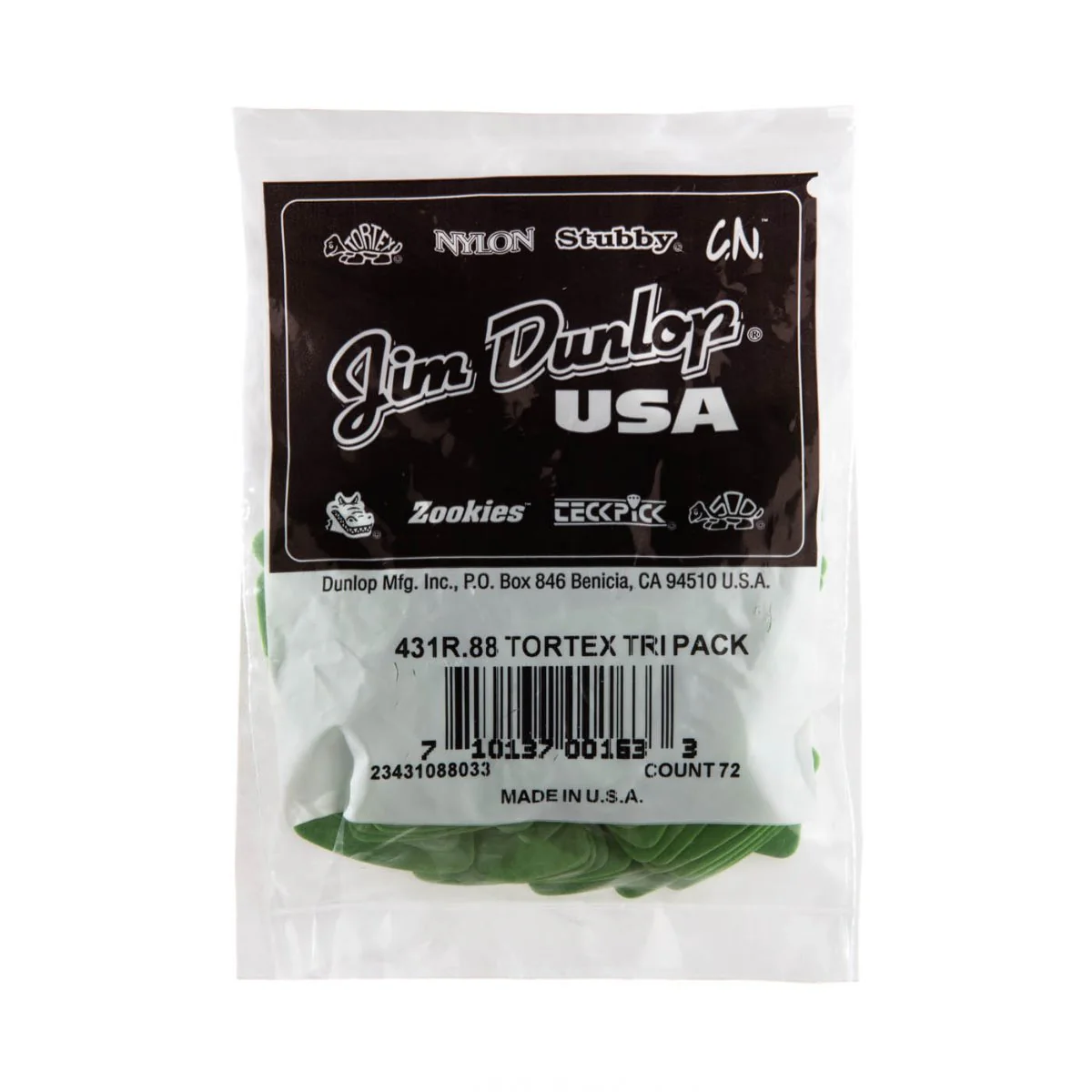 Jim Dunlop Tortex Triangle Guitar Picks 0.88mm Bulk 72 Pack - Image 3
