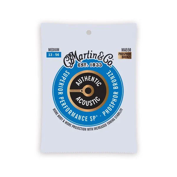 Martin Authentic Medium Acoustic Guitar Strings MA550
