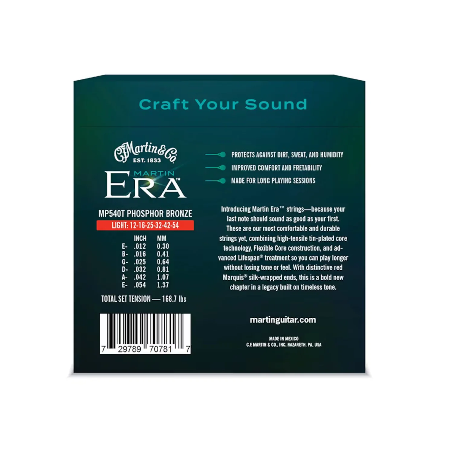 Martin Era Treated Acoustic Guitar Strings - Light (12-54) - Image 2