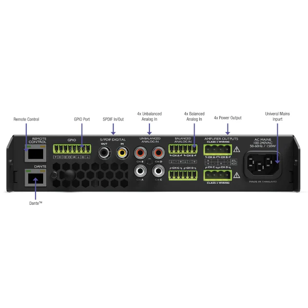 Nexo NanoNXAMP4-D Power Amplifier and Controller w/ Dante - Image 2