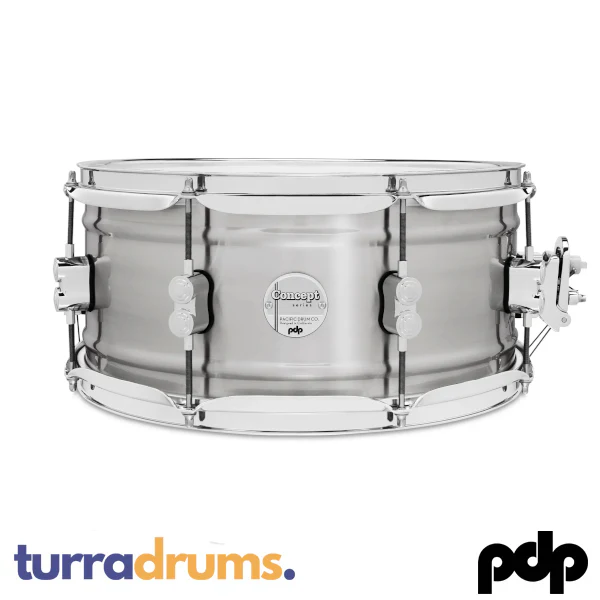 PDP Concept Brushed Aluminium Snare 14" x 6.5" (PDSN6514NBAC)