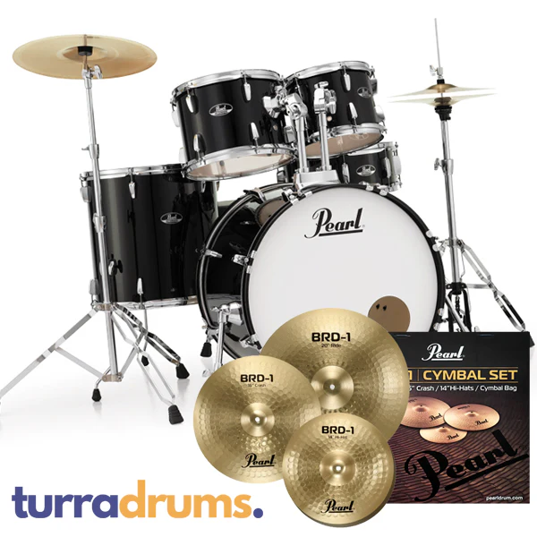 Pearl Roadshow Plus Fusion 22 Drum Kit Package with Pearl BRD-1 Cymbal Pack - Image 2