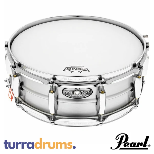 Pearl Sensitone Heritage Alloy 14 x 5 Aluminium Snare Drum (STH1450AL) - Image 2