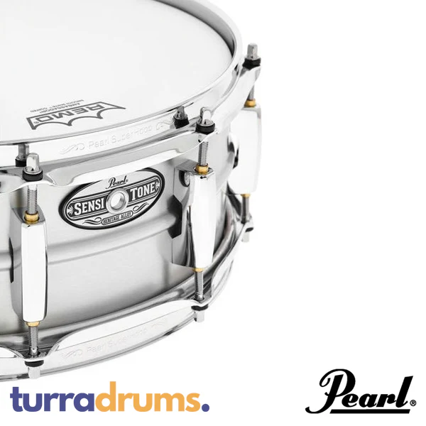 Pearl Sensitone Heritage Alloy 14 x 5 Aluminium Snare Drum (STH1450AL) - Image 6