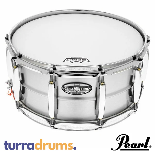 Pearl Sensitone Heritage Alloy 14 x 6.5 Aluminium Snare Drum (STH1465AL) - Image 2
