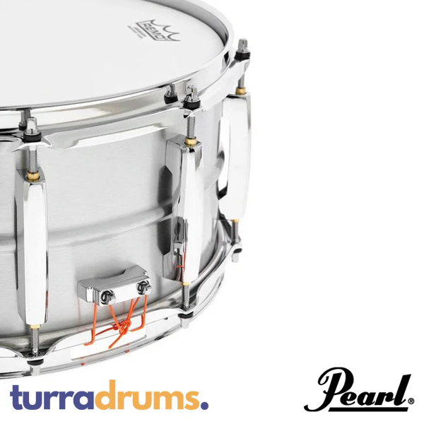 Pearl Sensitone Heritage Alloy 14 x 6.5 Aluminium Snare Drum (STH1465AL) - Image 8
