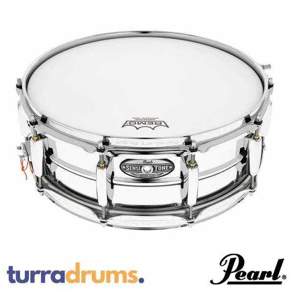 Pearl Sensitone Heritage Alloy 14 x 5 Beaded Steel Snare Drum (STH1450S) - Image 2