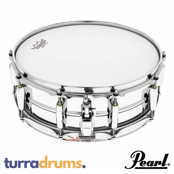 Pearl Sensitone Heritage Alloy 14 x 5 Beaded Steel Snare Drum (STH1450S) - Image 3