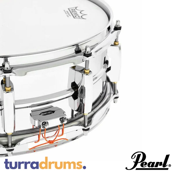 Pearl Sensitone Heritage Alloy 14 x 5 Beaded Steel Snare Drum (STH1450S) - Image 7