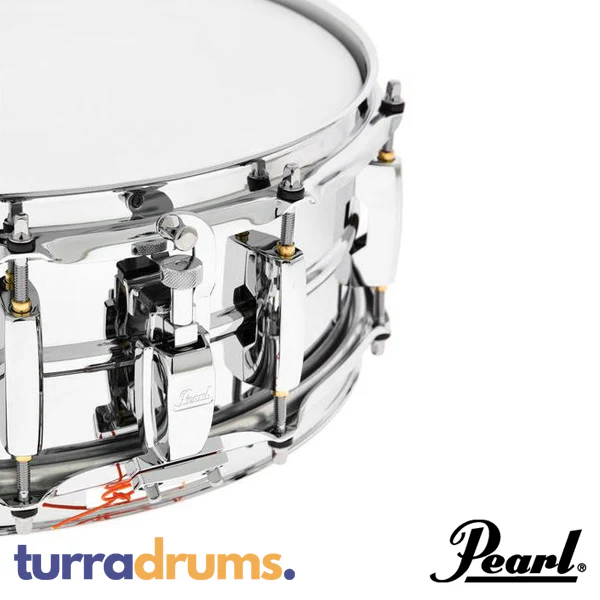 Pearl Sensitone Heritage Alloy 14 x 5 Beaded Steel Snare Drum (STH1450S) - Image 8