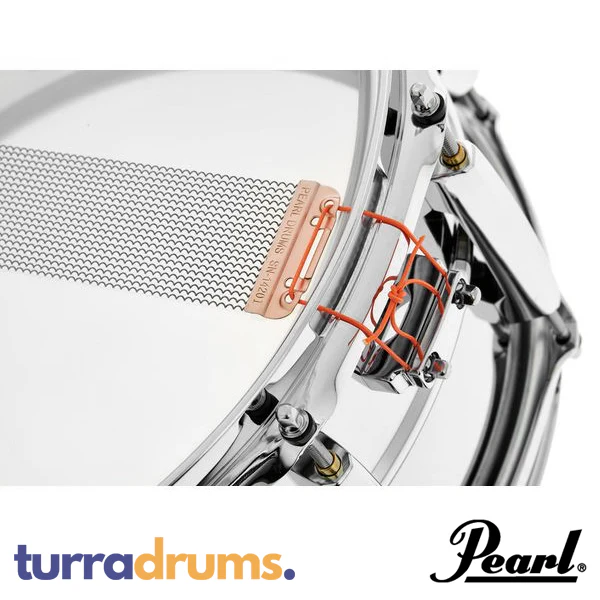 Pearl Sensitone Heritage Alloy 14 x 6.5 Beaded Steel Snare Drum (STH1465S) - Image 10