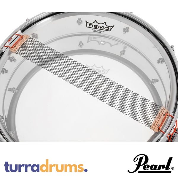 Pearl Sensitone Heritage Alloy 14 x 6.5 Beaded Steel Snare Drum (STH1465S) - Image 9
