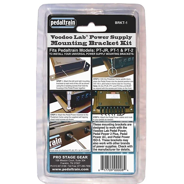 Pedaltrain Voodoo Labs Power Supply Mounting Bracket (Older Style) - Image 2