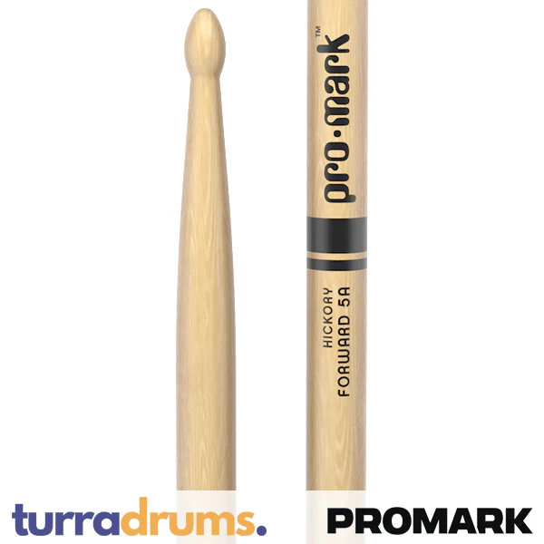 ProMark Classic Forward 5A Wood Tip Hickory Drumsticks (TX5AW) - Image 2
