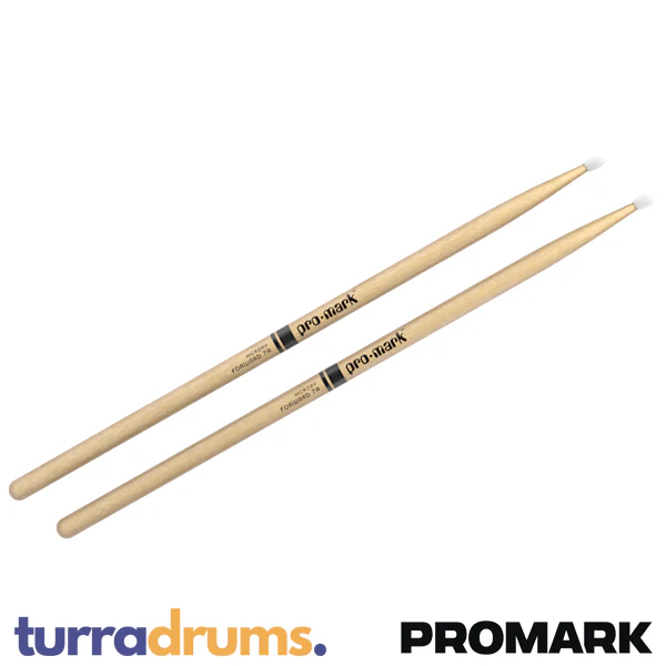ProMark Classic Forward 7A Nylon Tip Hickory Drumsticks (TX7AN) - Image 3