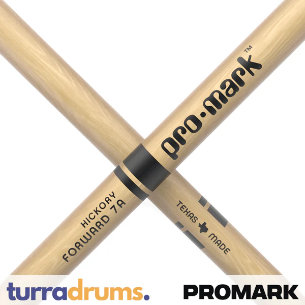 ProMark Classic Forward 7A Nylon Tip Hickory Drumsticks (TX7AN) - Image 5
