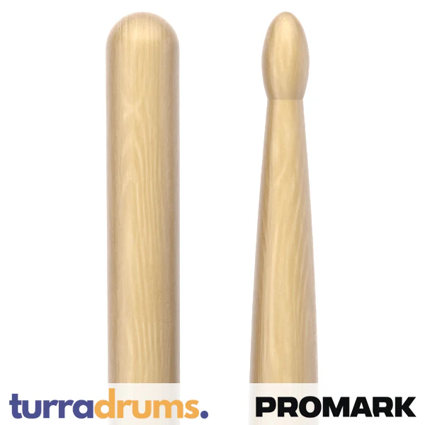 ProMark Classic Forward 7A Wood Tip Hickory Drumsticks (TX7AW) - Image 3