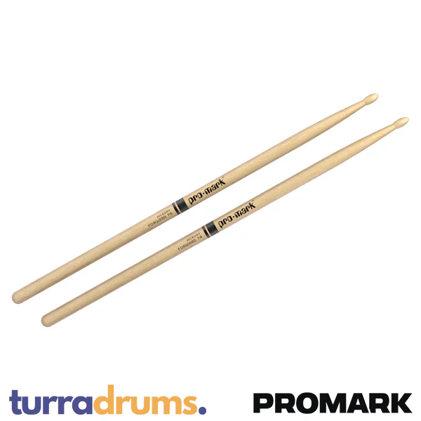 ProMark Classic Forward 7A Wood Tip Hickory Drumsticks (TX7AW) - Image 4